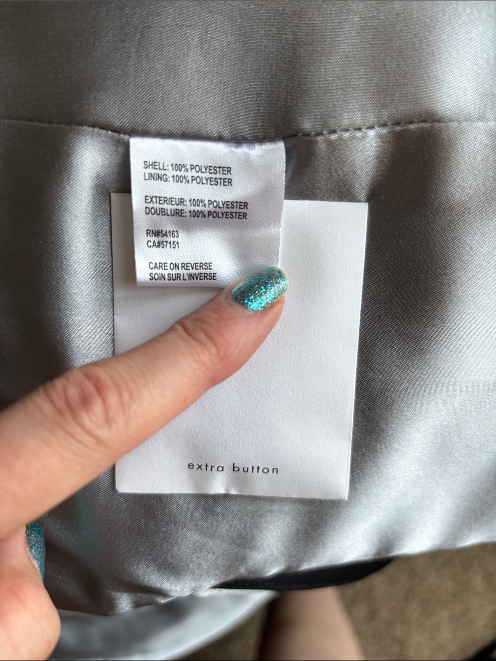 NWT Calvin Klein Belted Trench Rain Jacket Removable Hood - black - medium - Picture 10 of 14